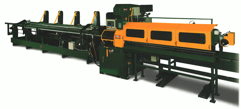 dual blade shearing tube cutting machine